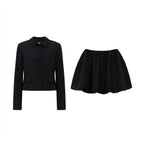 Women's Autumn Long Sleeved Office Coordinated Two-Piece Set