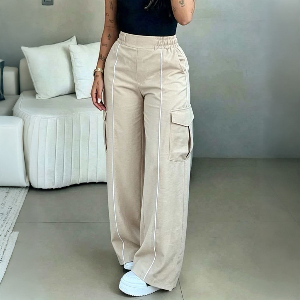 Women's High-Waist Cargo Trousers