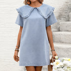 Women's Denim Short Sleeve Dress