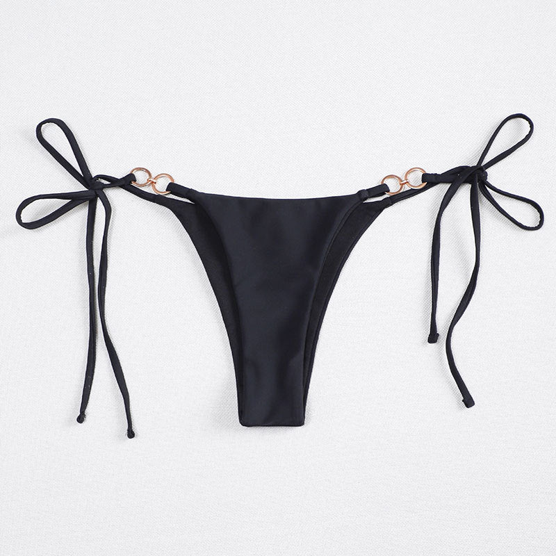 Solid Color Bikini Swimwear