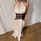 Women's Lace Halter Dress