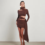 Women's Cutout Backless Asymmetric Dress