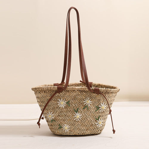Women's Floral Embroidery Shoulder Bag Mitsubishi Bag