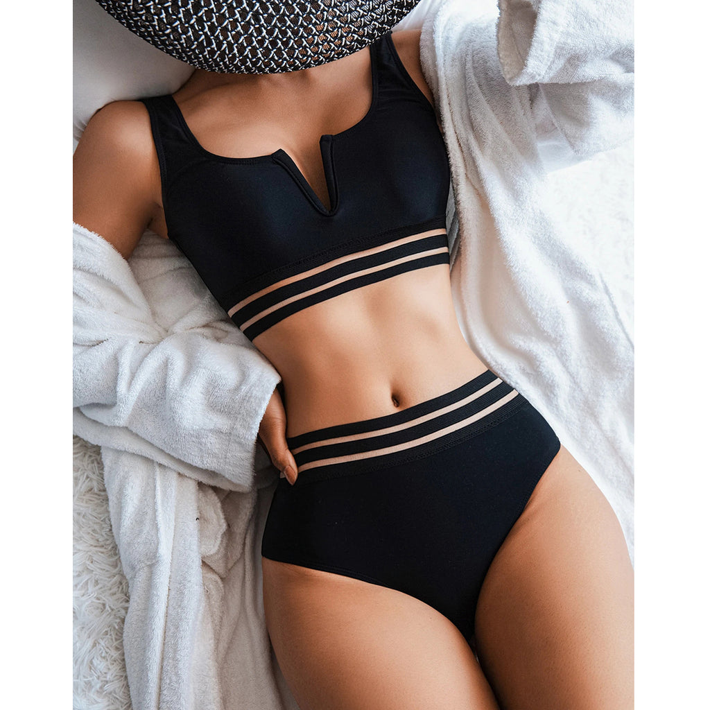 Split Triangle Bikini Swimwear