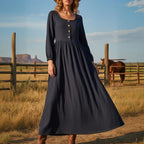 Women's Maxi Long Sleeve Dress