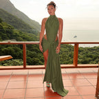 Women's Lace Backless Dress