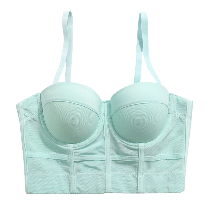 's Sports Bra Stretch Mesh Breathable Underwear Steel Ring Net