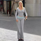 Women's Lace-Trim Homewear Two-Piece Set