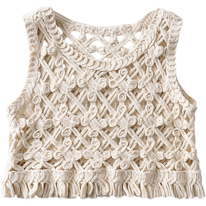Women's First Love Travel Vacation Outer Wear Loose Vest Western Top