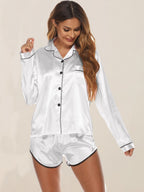 Artificial Silk Pajamas Lingerie