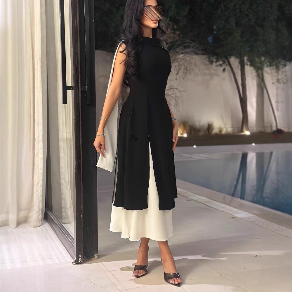 Women's Multicolor Sleeveless Maxi Dress