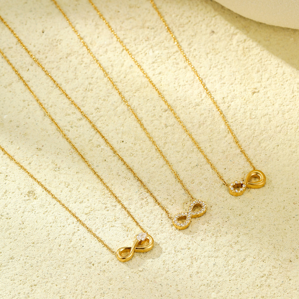 Women's Infinite Loop Zircon Necklace