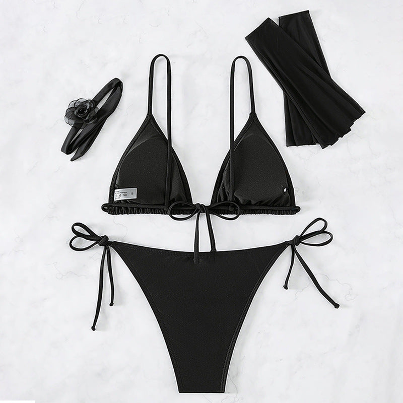 Four Solid Bikini Swimwear