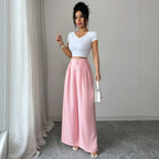 All Matching Slimming Light Luxury Design Loose Straight