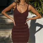 Early Spring New Western Knitted Cami Dress Elegant For