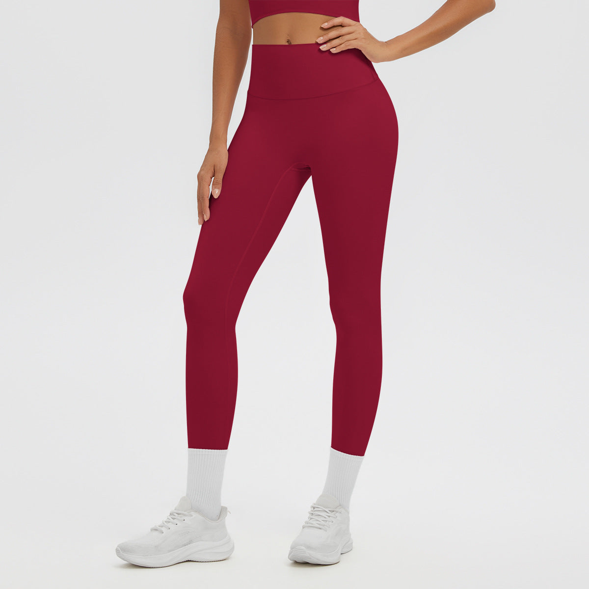 Women's Slim Fit High Elastic Breathable Skin Friendly Yoga Pants Women Casual Pants For Sports Running Fitness With High Waist Hip