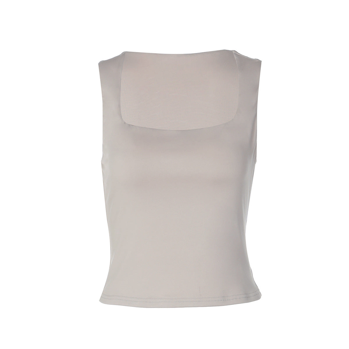 Women's Solid Color Square Neck Vest Top