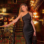 Backless Satin Evening Dress
