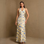 Women's Halter Pleated Dress