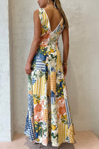 Women's Sleeveless V-neck Dress