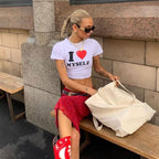 Women’s Heart Graphic Slim Fit T Shirt
