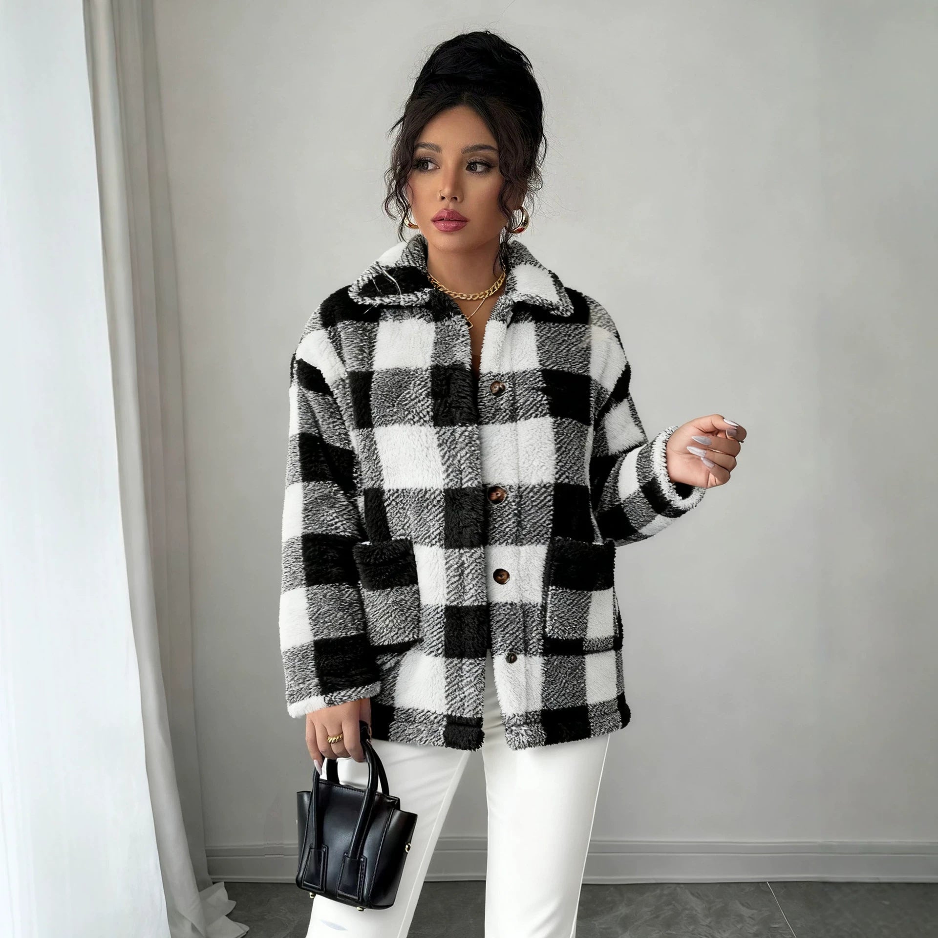 Niche Office Women High Grade Coat Shoulder Small Black