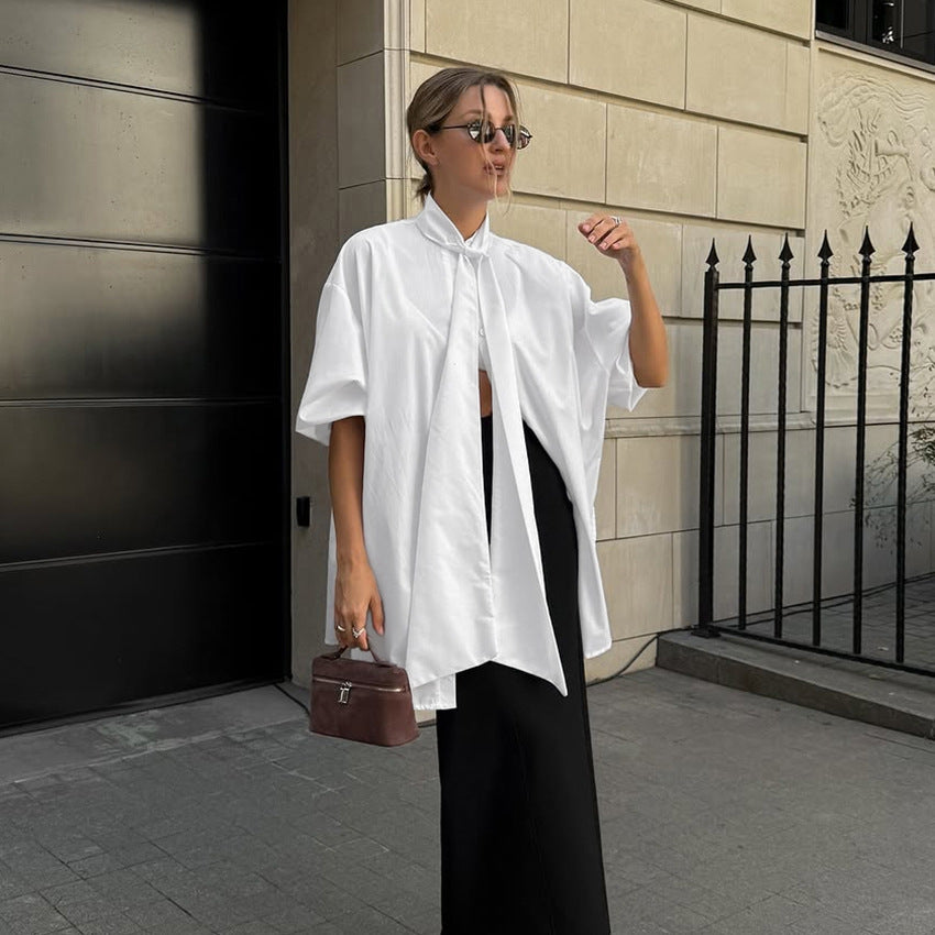 Women's Long-Sleeve White Shirt