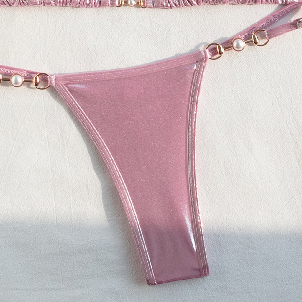 Split Backless Bikini Swimwear