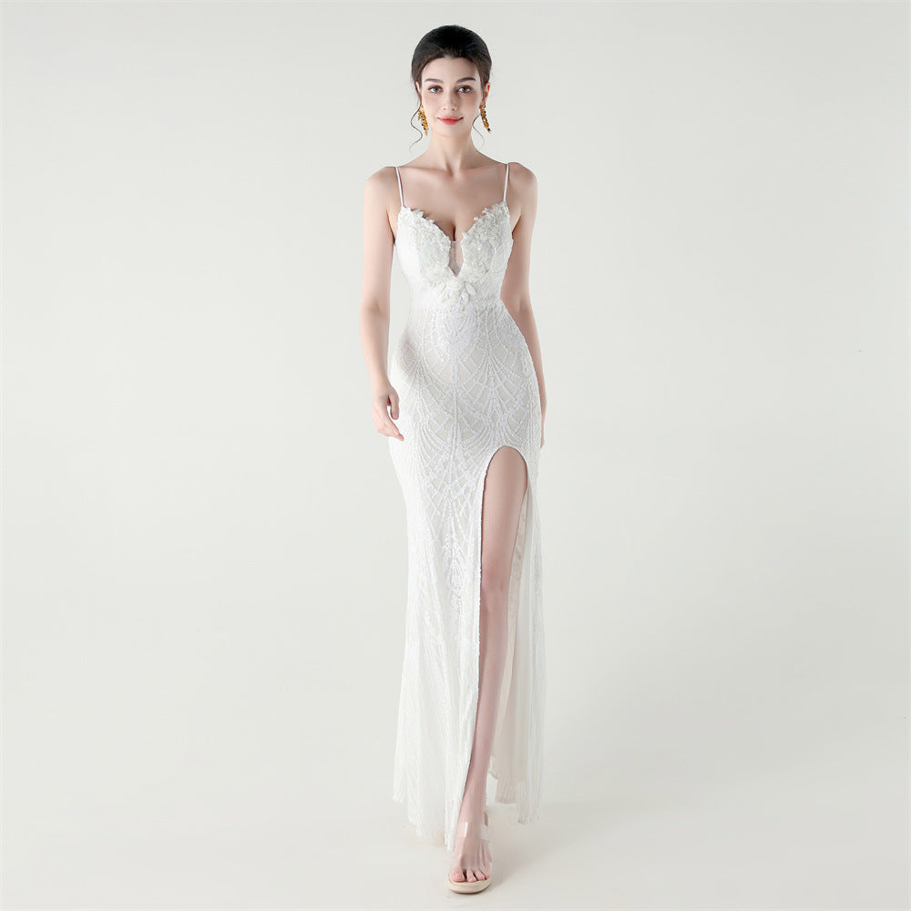 Women's Bead Tube Boning Corset Lace Waist Controlled Sequin Slim Fit Shapewear