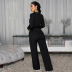 Women Wear High End Gold Buckle Office Business Set