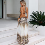 Women's Backless Halter Dress