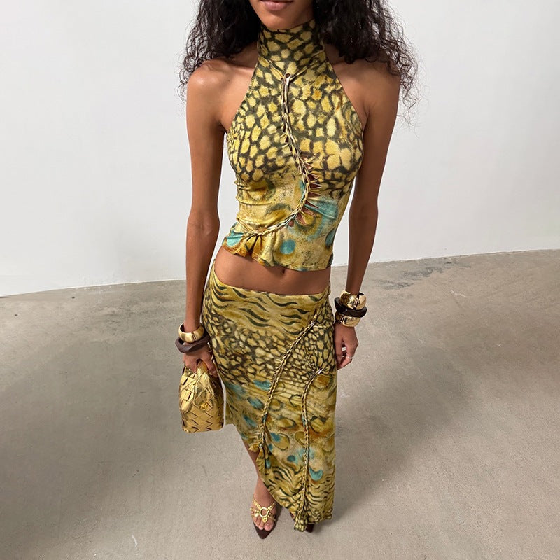 Women's Asymmetric Two-Piece Set