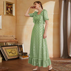 Lotus Edge Large Polka Dot Loose High Waist Fresh Elegant
