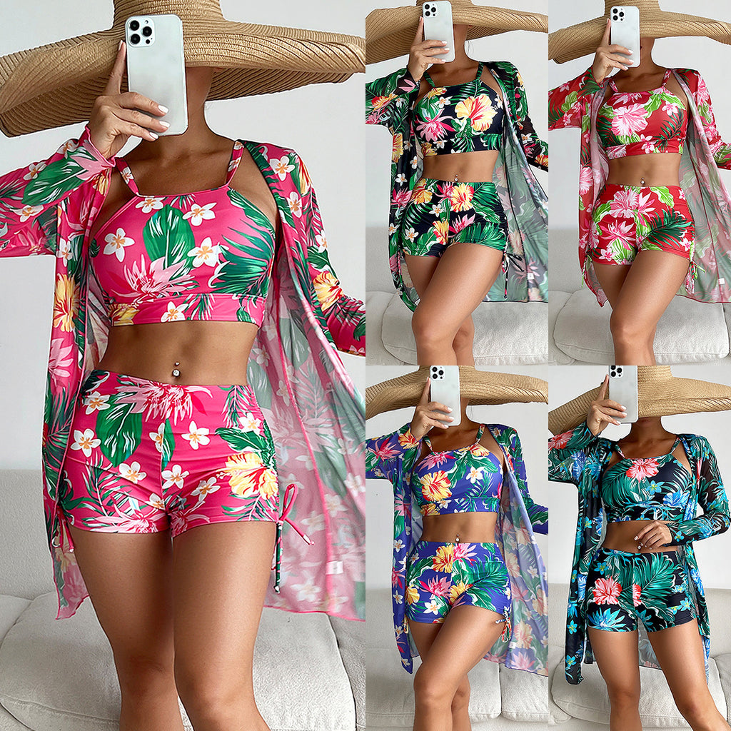 Split Three One-piece Swimwear