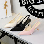 Women's Rhinestone Buckle Stiletto Pumps