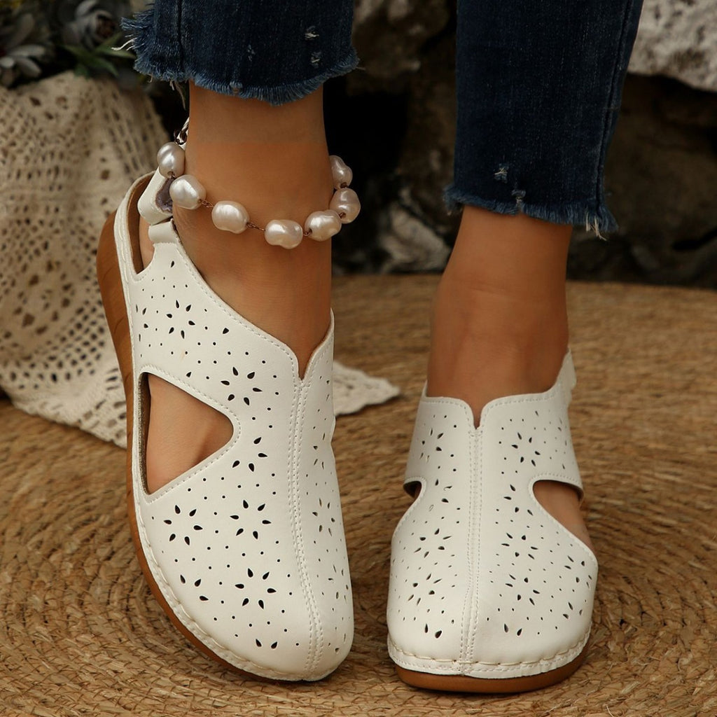 Women's Velcro Wedge Beach Slippers