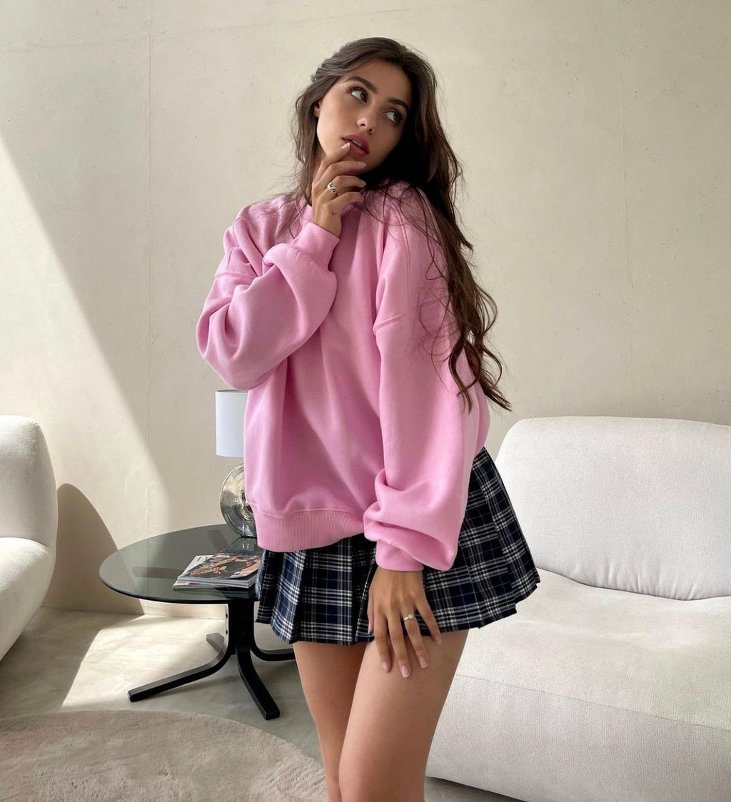 Cute Sweet Spicy High Waist Pleated Short Summer Plaid Skirt