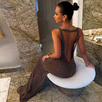 Women's Backless Sheath Dress
