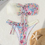 Lacing One-piece Swimwear