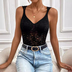 Women's Lace Sleeveless Jumpsuit
