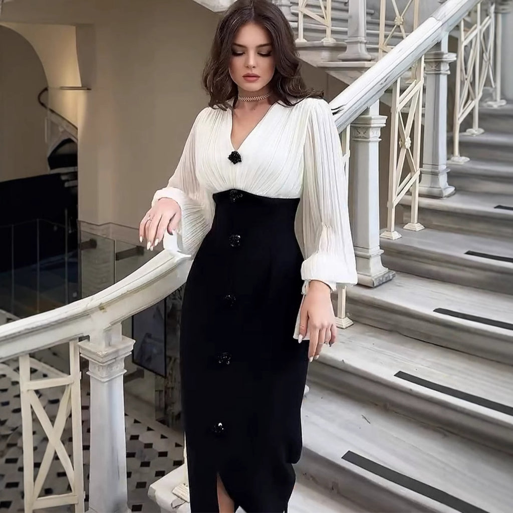 Personalized Elegant Spliced Slim Dress