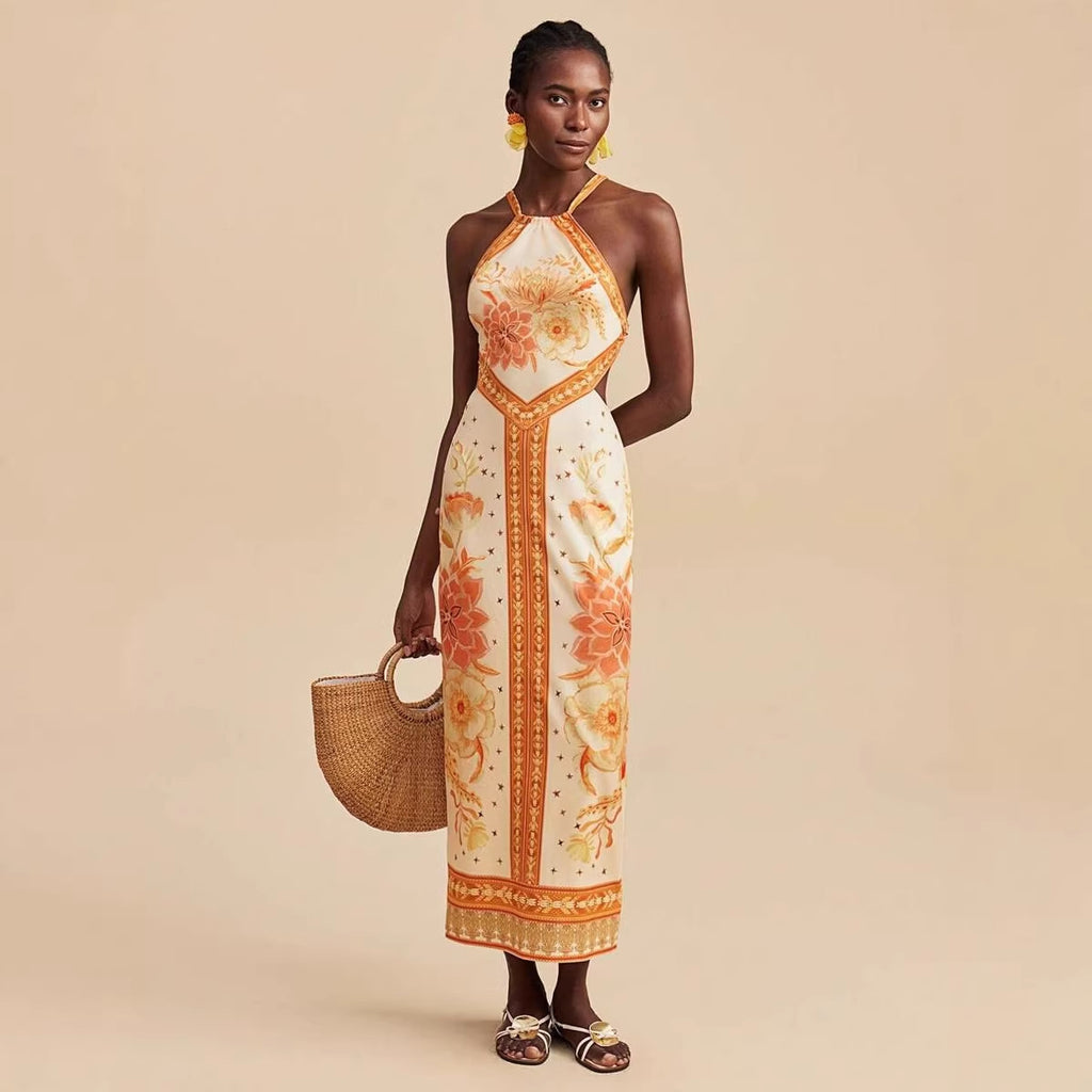 Women's Lace Halter Dress