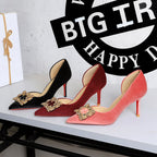 Women's Rhinestone Pointed-Toe Stiletto Pumps