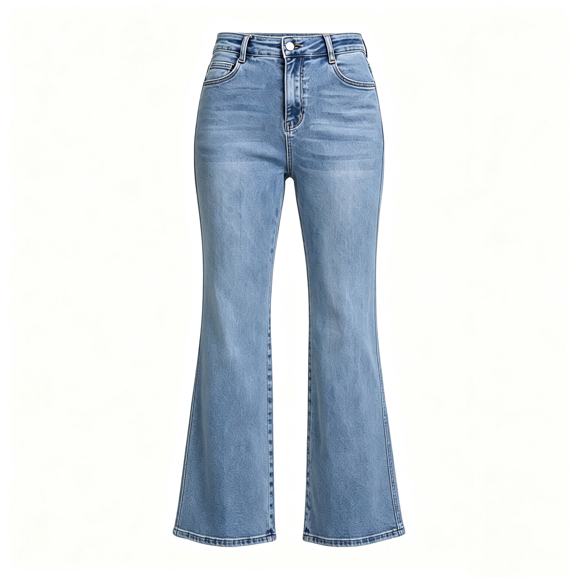 Women's High-Rise Blue Bootcut Jeans