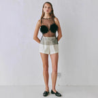 Women's Mesh Hollow Out Cutout Top
