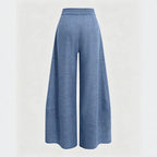 Women's Women Figure Flattering Culotte Slim Wide Leg Design Loose Casual Pants