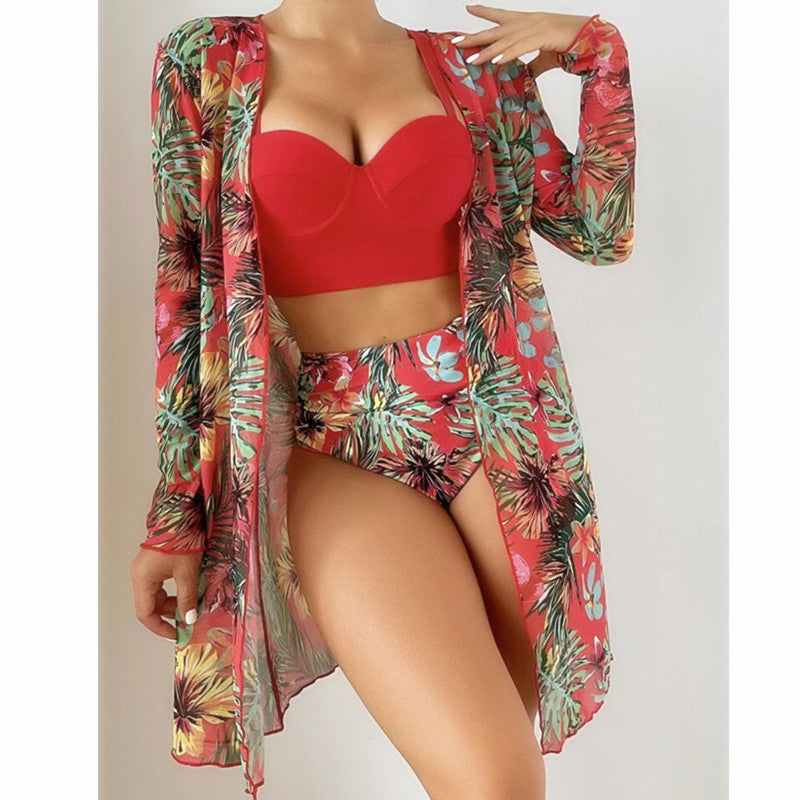 Mesh Three Bikini Swimwear