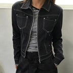 Women's Rivet-Detail Denim Jacket