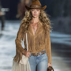 Women's Tassel-Detail Western Collared Shirt