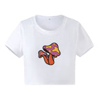 Women's Red Mushroom Graphic T-Shirt